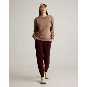 Quince Mongolian Cashmere Sweatpants Burgundy Medium NWT